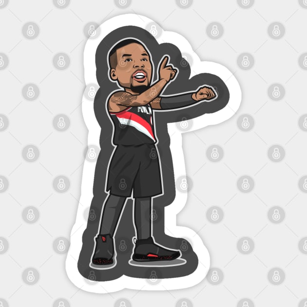 Damian Lillard Cartoon Style Sticker by ray1007